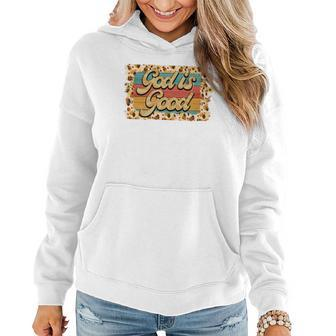 Boho Vintage God Is Good Special Idea Gift Women Hoodie Graphic Print Hooded Sweatshirt - Seseable