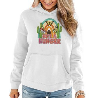 Boho Vintage Not A Hunger Cactus Retro Women Hoodie Graphic Print Hooded Sweatshirt - Seseable