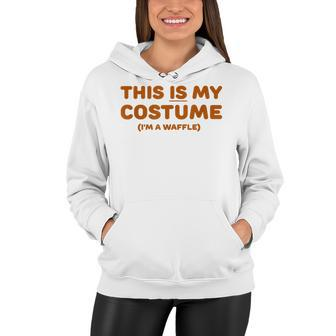 Funny Waffle Halloween Costume Trick Or Treat Party Women Hoodie - Seseable