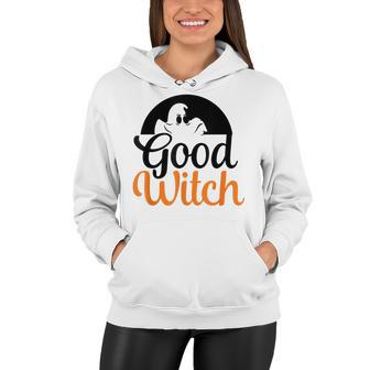 Good Witch Witch Pumpkin Funny Halloween Women Hoodie - Seseable