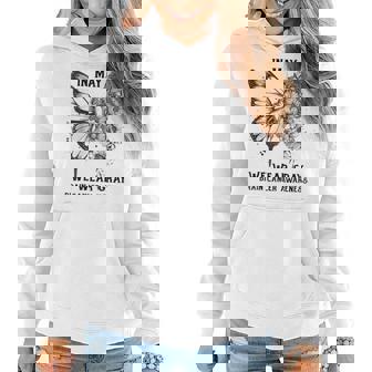 Gray Butterfly In May We Wear Gray Brain Cancer Awareness Women Hoodie Graphic Print Hooded Sweatshirt - Thegiftio