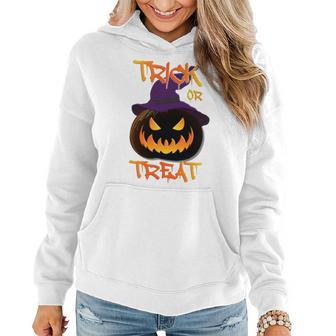 Halloween Pumpkin Trick Or Treat Costume Fancy Dress Women Hoodie Graphic Print Hooded Sweatshirt - Thegiftio UK
