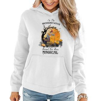 Hallowen Be Magical Witch I_M The Grandma Witch Normal But More Magical Women Hoodie Graphic Print Hooded Sweatshirt - Seseable