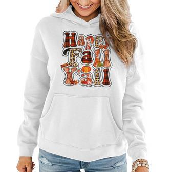Happy Fall Yall Autumn Vibes Halloween For Autumn Lovers  Women Hoodie