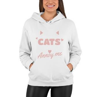 I Love Cats It Is People Who Annoy Me Animals Cute Cat Women Hoodie - Monsterry