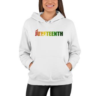 Juneteenth Holiday Logo Women Hoodie - Monsterry