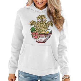 Kawaii Japanese Anime Halloween Monster Ramen Food Lovers Women Hoodie Graphic Print Hooded Sweatshirt - Thegiftio UK