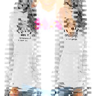 On Wednesday We Wear Pink Ghost Halloween Breast Cancer Women Hoodie Graphic Print Hooded Sweatshirt - Thegiftio