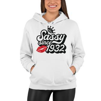 Sassy Since 1932 Fabulous 90Th Birthday Gifts Ideas For Her Women Hoodie - Seseable
