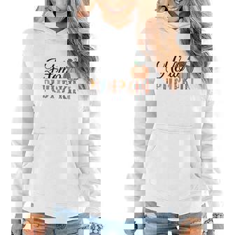 Say Hello Pumpkin Hell Fall Women Hoodie Graphic Print Hooded Sweatshirt - Seseable