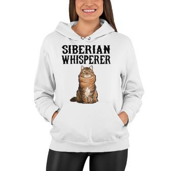 Siberian Whisperer Funny Cat Lover Gift Women Hoodie | Mazezy