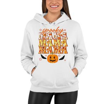 Spooky Mama Spooky Season Funny Halloween Mom Mommy Gifts Women Hoodie - Seseable