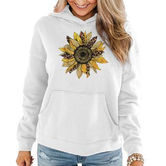Sunflower For Women Cute Graphic Cheetah Print Women Hoodie Graphic Print Hooded Sweatshirt - Thegiftio UK