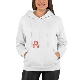 Trick Or Treat Or Bacon Halloween Haunted Party Women Hoodie - Seseable