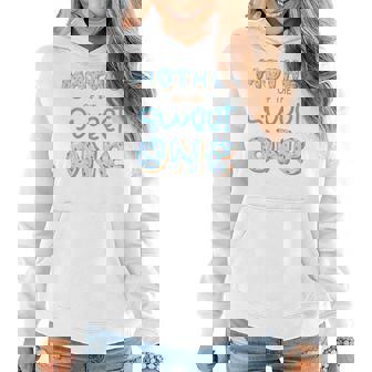 Womens Mother Of The Sweet One Donut Boy 1St Birthday Party Mommy Women Hoodie - Thegiftio