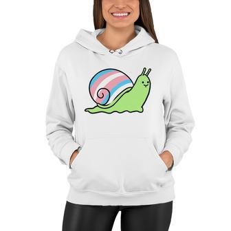 Trans Pride Snail Transgender Gift Women Hoodie - Monsterry CA
