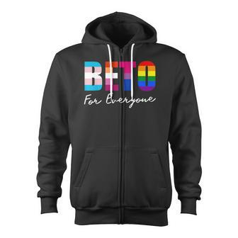 Beto For Everyone Gay Pride Zip Up Hoodie - Thegiftio