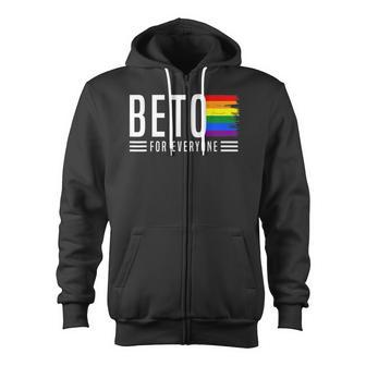Beto For Everyone Pride Flag Zip Up Hoodie - Thegiftio UK