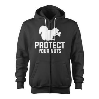 Protect Your Nuts For A Baseball Player V2 Zip Up Hoodie - Thegiftio UK