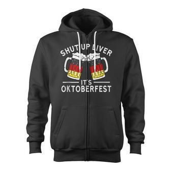 Shut Up Liver Its Oktoberfest - Funny German Beer Drinking Zip Up Hoodie - Thegiftio UK