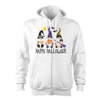 Three Halloween Gnomes Trick Or Treat Kids Toddler Costume Zip Up Hoodie - Thegiftio UK