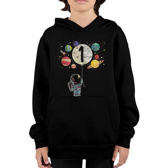 1 Years Old Birthday Boy Funny Gift Astronaut 1St Birthday Gift Graphic Design Printed Casual Daily Basic Youth Hoodie - Thegiftio UK