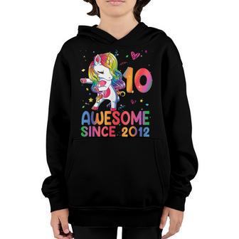 10 Year Old Gifts Girls Ns Dabbing Unicorn 10Th Birthday Youth Hoodie - Thegiftio UK