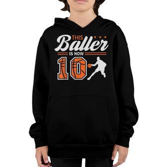 10 Years Old 10Th Birthday Basketball Gift For Boys Party V3 Youth Hoodie - Thegiftio UK