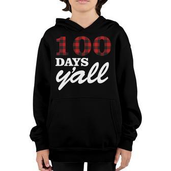 100 Days Of School Yall Graphic Design Printed Casual Daily Basic Youth Hoodie - Thegiftio UK