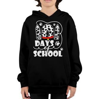 101 Days Of School Dalmatian Dog 100 Days Smarter Youth Hoodie - Thegiftio UK