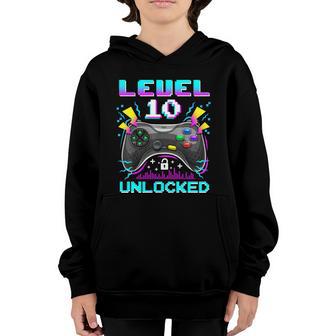 10Th Birthday Video Game Gift Birthday Gaming Graphic Design Printed Casual Daily Basic Youth Hoodie - Thegiftio UK