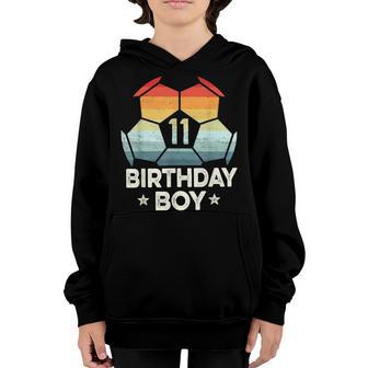 11 Year Old Soccer Player Gifts 11Th Birthday Boy Eleventh Youth Hoodie - Thegiftio UK