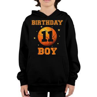 11 Years Old 11Th Birthday Basketball Gift For Boys Party V3 Youth Hoodie - Thegiftio UK