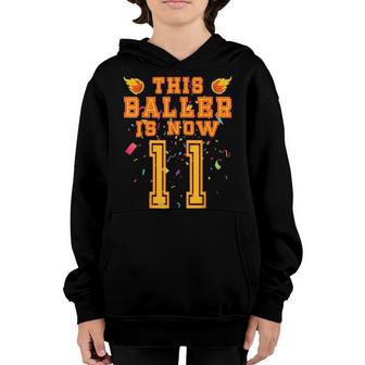 11 Years Old 11Th Birthday Basketball Gift For Boys Party V9 Youth Hoodie - Thegiftio UK