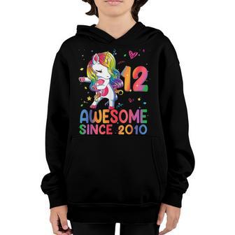 12 Year Old Gifts Girls Ns Dabbing Unicorn 12Th Birthday Youth Hoodie - Thegiftio UK