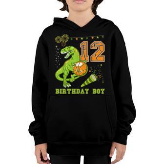 12 Years Old 12Th Birthday Basketball Gift For Boys Party V5 Youth Hoodie - Thegiftio UK