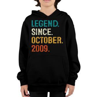 13 Year Old Gift 13Th Birthday Boy Legend Since October 2009 Youth Hoodie - Thegiftio UK