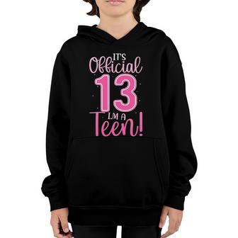 13Th Birthday Girls 13 Years Gift Teen Teenager Birthday Graphic Design Printed Casual Daily Basic Youth Hoodie - Thegiftio UK