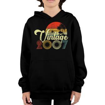 15Th Birthday Gift Boys Girls Vintage 2007 15 Year Old Retro Youth Hoodie - Thegiftio UK