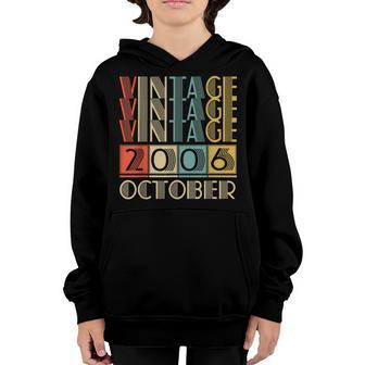 16 Year Old Gifts Vintage October 2006 16Th Birthday Boy Youth Hoodie - Thegiftio UK