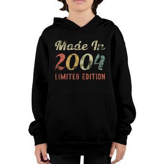 16Th Birthday Gift For Boys And Girls Born In 2004 Cool Gift Youth Hoodie - Thegiftio UK