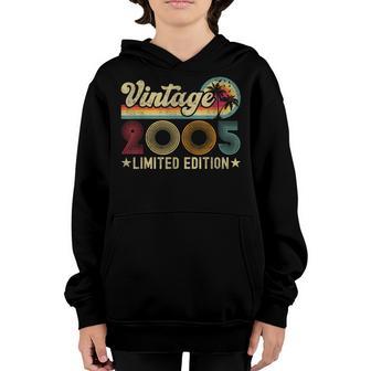 17 Year Old Vintage 2005 17Th Birthday Gifts N Girls Boys Youth Hoodie - Thegiftio UK