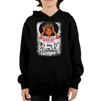 18 Year Old Gift Women Girls Nager Its My 18Th Birthday Youth Hoodie - Thegiftio UK