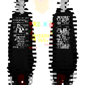 1St Day Of Pre K I Am 4 Years Old Happy First Day Of Pre-K Youth Hoodie - Thegiftio UK