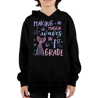 1St Grade For Girls First Cute Mermaid Back To School V2 Youth Hoodie - Thegiftio UK