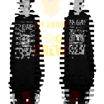 1St Grade Teacher Boo Crew Halloween 1St Grade Teacher Youth Hoodie - Seseable