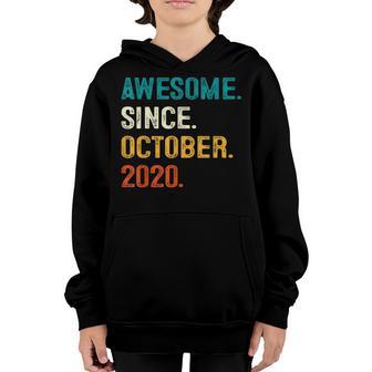 2 Years Old Gift Awesome Since October 2020 2Nd Birthday Boy V3 Youth Hoodie - Thegiftio UK