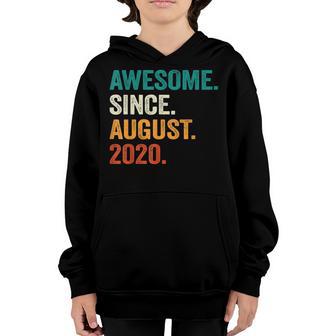 2 Years Old Gifts Awesome Since August 2020 2Nd Birthday Boy Youth Hoodie - Thegiftio UK