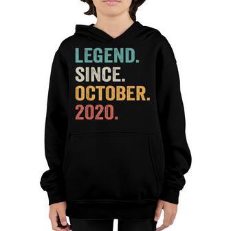2 Years Old Gifts Legend Since October 2020 2Nd Birthday Boy V3 Youth Hoodie - Thegiftio UK