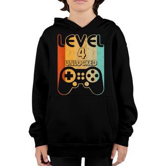 2018Th Birthday Gifts Level 2018 Unlocked Funny Video Gamer Youth Hoodie - Thegiftio UK